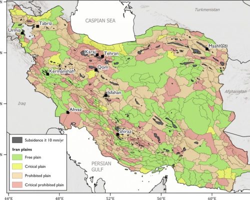 ایران یکی از کانون‌های فرونشست شدید زمین در جهان است