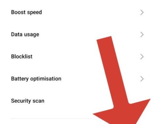 تنظیمات اپلیکیشن Security شیائومی