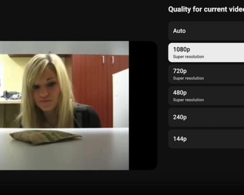 قابلیت Super Resolution یوتوب