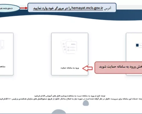 نحوه ورود به سامانه حمایت معیشتی