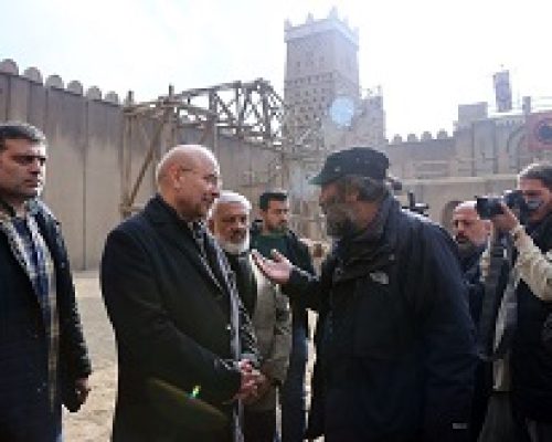 بازدید قالیباف از پشت صحنه سریال «حضرت موسی» و «سلمان فارسی»