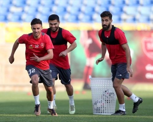 بازی، شادی، تماشا در تمرین پرسپولیس