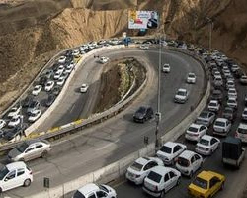 جاده چالوس در این مسیر یک طرفه شد