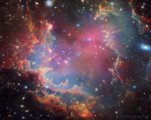 تصویر روز ناسا: خوشه ستاره‌ای NGC 602؛ تصویری از تلسکوپ فضایی جیمز وب