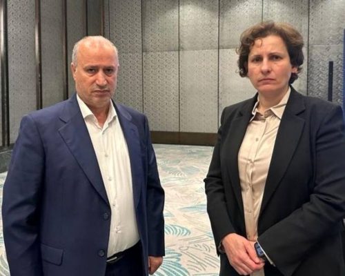 دیدار تاج و نماینده فلسطین در مقر AFC