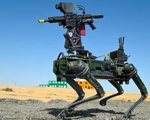 سگ رباتیک مسلح ملقب به گرگ تنها
