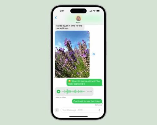 سرویس RCS در گوشی اپل