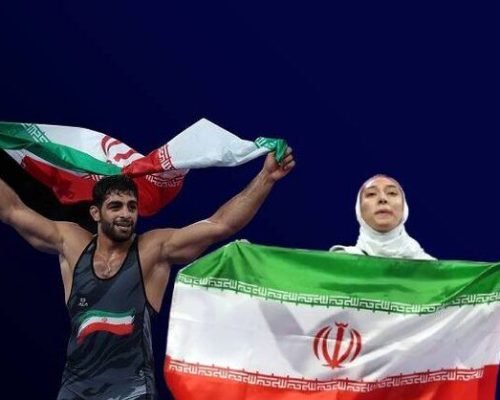 پیامهای تبریک پزشکیان، قالیباف و عارف به مبینا نعمت‌زاده و محمدهادی ساروی