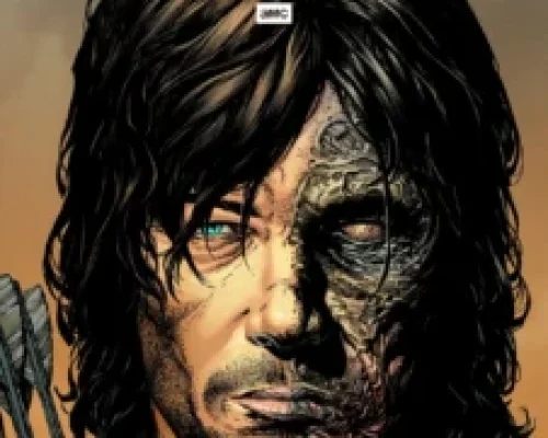 کاور The Art of AMC's the Walking Dead Universe با حضور دریل دیکسون (برای دیدن سایز کامل روی تصویر تپ/کلیک کنید)