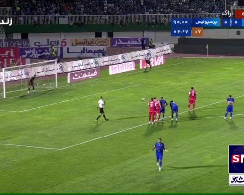 گل اول پرسپولیس به استقلال توسط کنعانی زادگان